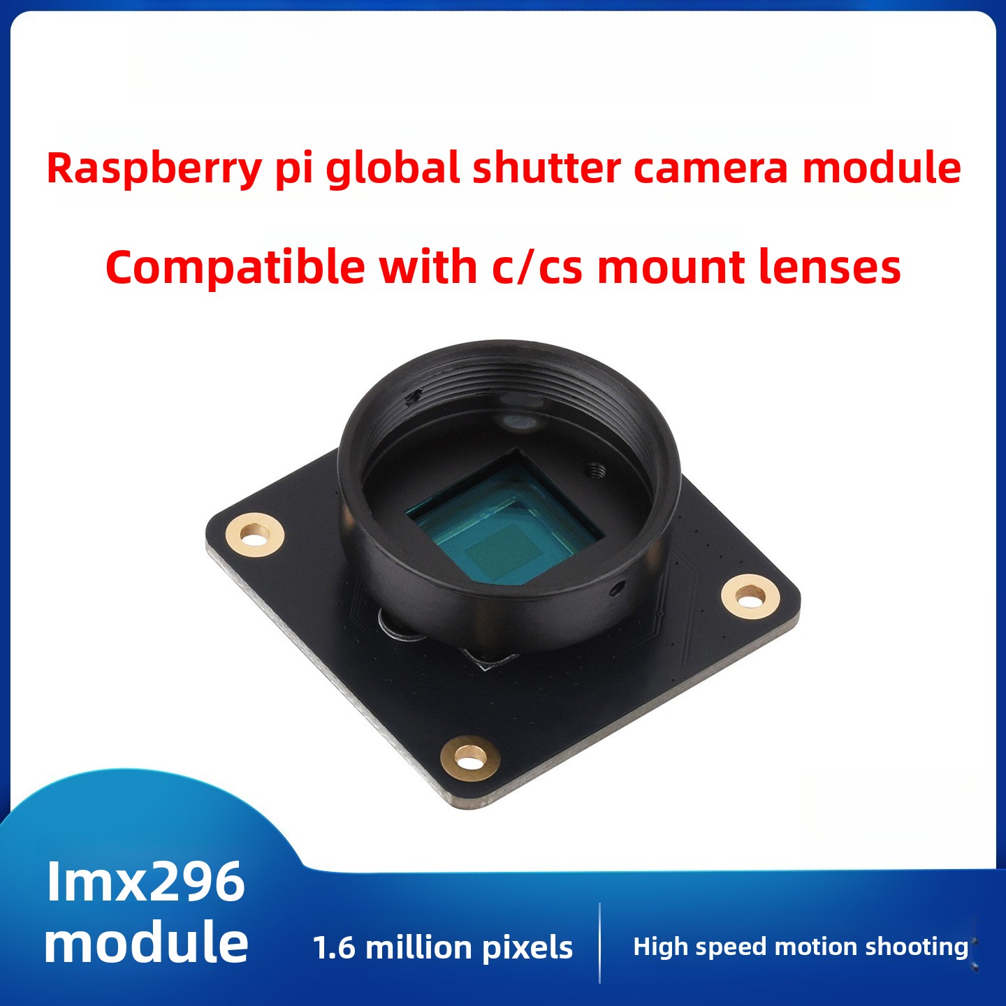 Global Shutter CMOS-sensormodu - Raspberry Pi Global Shutter Camera Imx296 recensie en prijs